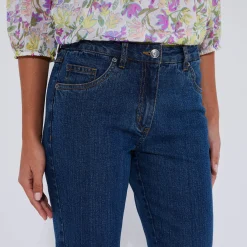 Jeans<Blancheporte Stretchjeans in recht model - gemiddelde lengte dark blue