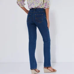 Jeans<Blancheporte Stretchjeans in recht model - gemiddelde lengte dark blue