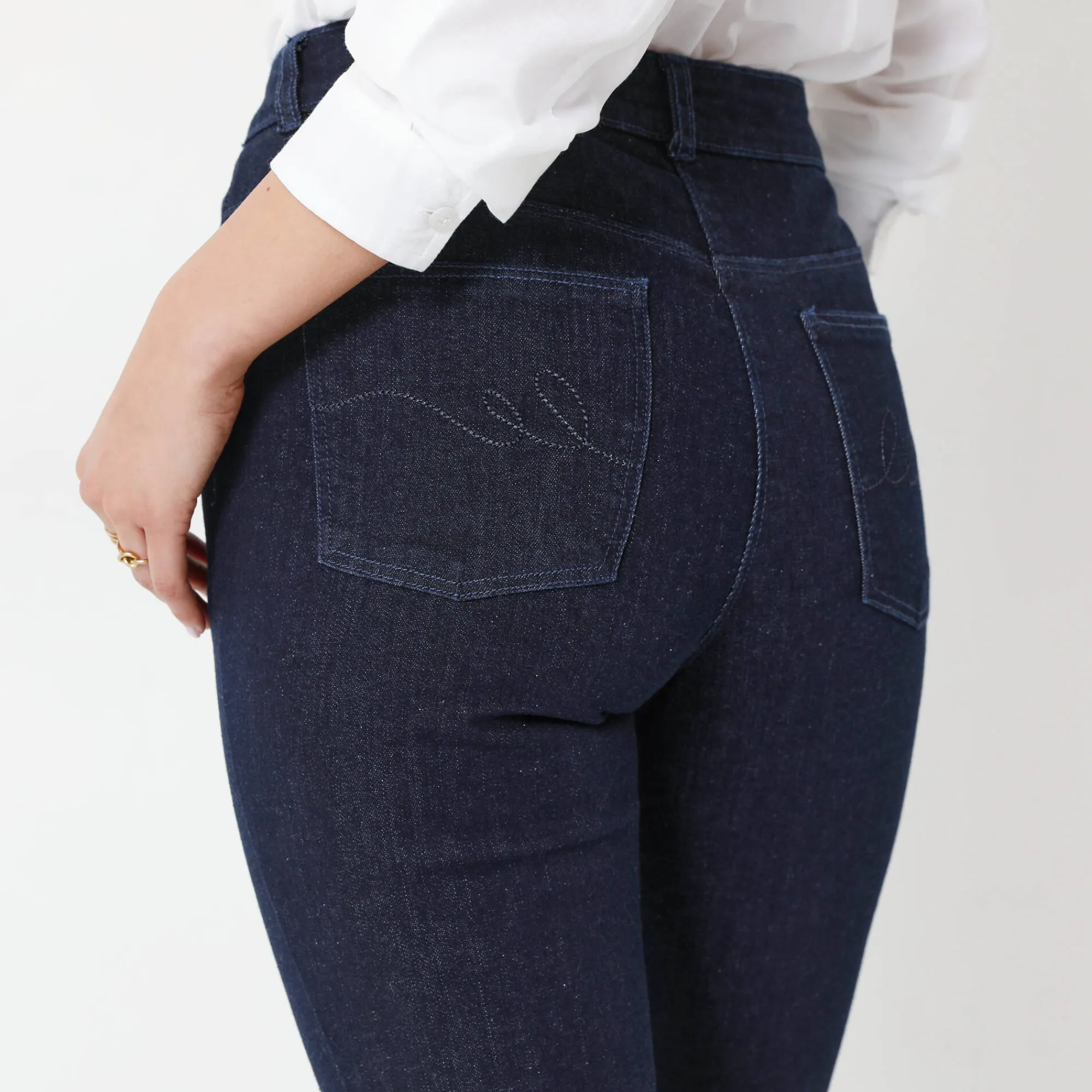 Jeans<Blancheporte Stretchjeans met recht model raw