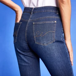 Jeans<Blancheporte Stretchjeans met recht model dark blue