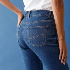 Jeans<Blancheporte Stretchjeans met recht model stone