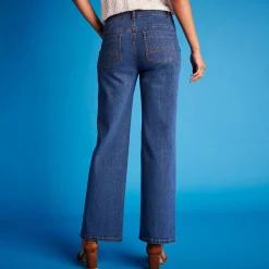 Jeans<Blancheporte Stretchjeans met ruim model, kleine lengte stone