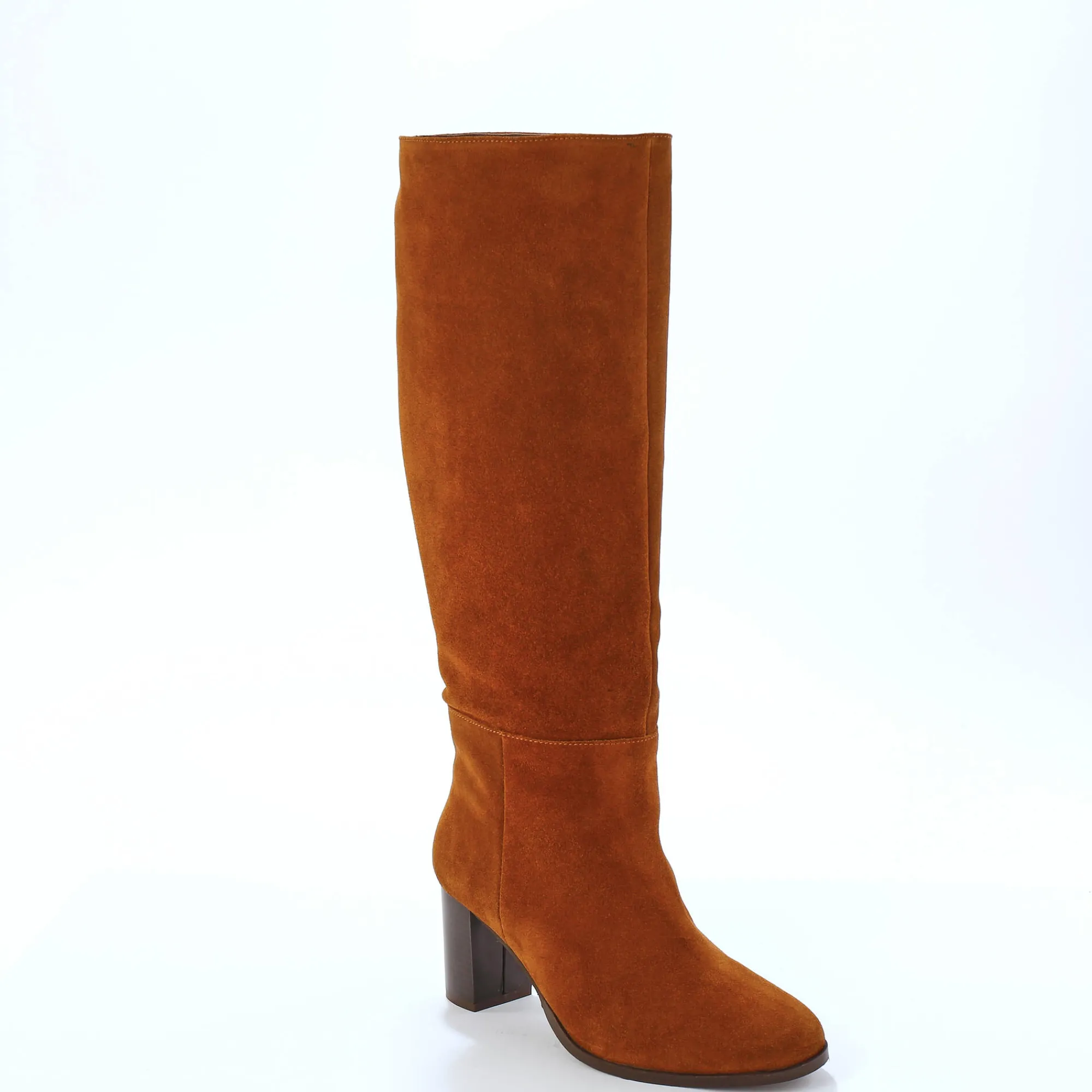 Feestelijke Schoenen|Laarzen<Blancheporte Suède leren laarzen karamel