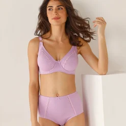 Slip En Shorty<Blancheporte Super maxislip in katoen - set van 2 blauw + parma