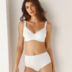 Slip En Shorty<Blancheporte Super maxislip in katoen - set van 2 wit