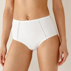 Slip En Shorty<Blancheporte Super maxislip in katoen - set van 2 wit + zwart