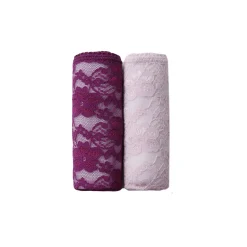 Slip En Shorty<Blancheporte Supermaxislip in stretchkant - set van 2 violine + parma