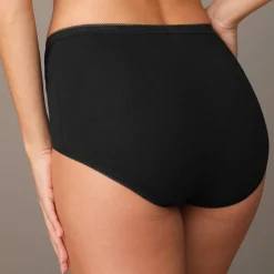 Slip En Shorty<Blancheporte Supermaxislip met kant - set van 3 zwart