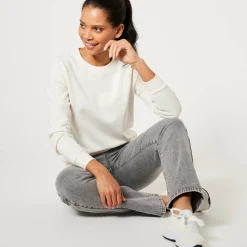 Trui En Vest<Blancheporte Sweater in molton ecru