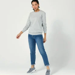 Trui En Vest<Blancheporte Sweater in molton chiné grijs