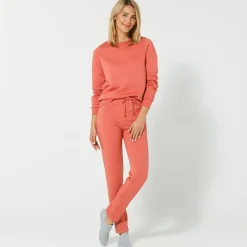 Trui En Vest<Blancheporte Sweater in molton theeroze