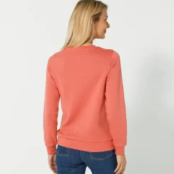 Trui En Vest<Blancheporte Sweater in molton theeroze