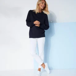 Trui En Vest<Blancheporte Sweater in molton marine