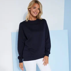 Trui En Vest<Blancheporte Sweater in molton marine