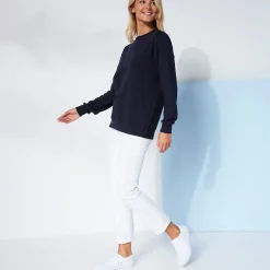 Trui En Vest<Blancheporte Sweater in molton marine