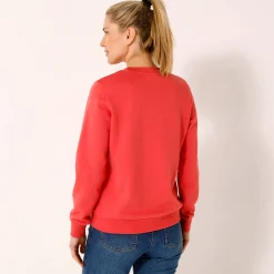 Trui En Vest<Blancheporte Sweater in molton koraal