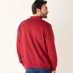 Sweater|Trui En Vest<Blancheporte Sweater in molton met polokraag rood