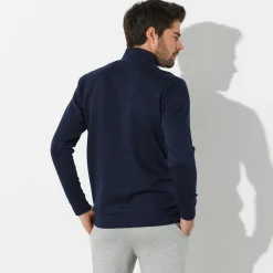 Sweater|Trui En Vest<Blancheporte Sweater in molton met truckerskraag marine