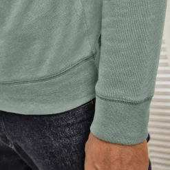 Sweater|Trui En Vest<Blancheporte Sweater in molton met truckerskraag linde