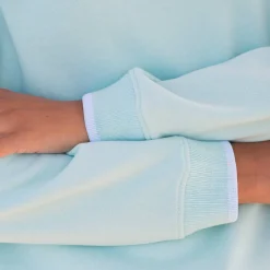 Trui En Vest<Blancheporte Sweater in molton, sleuflintjes celadon / ecru