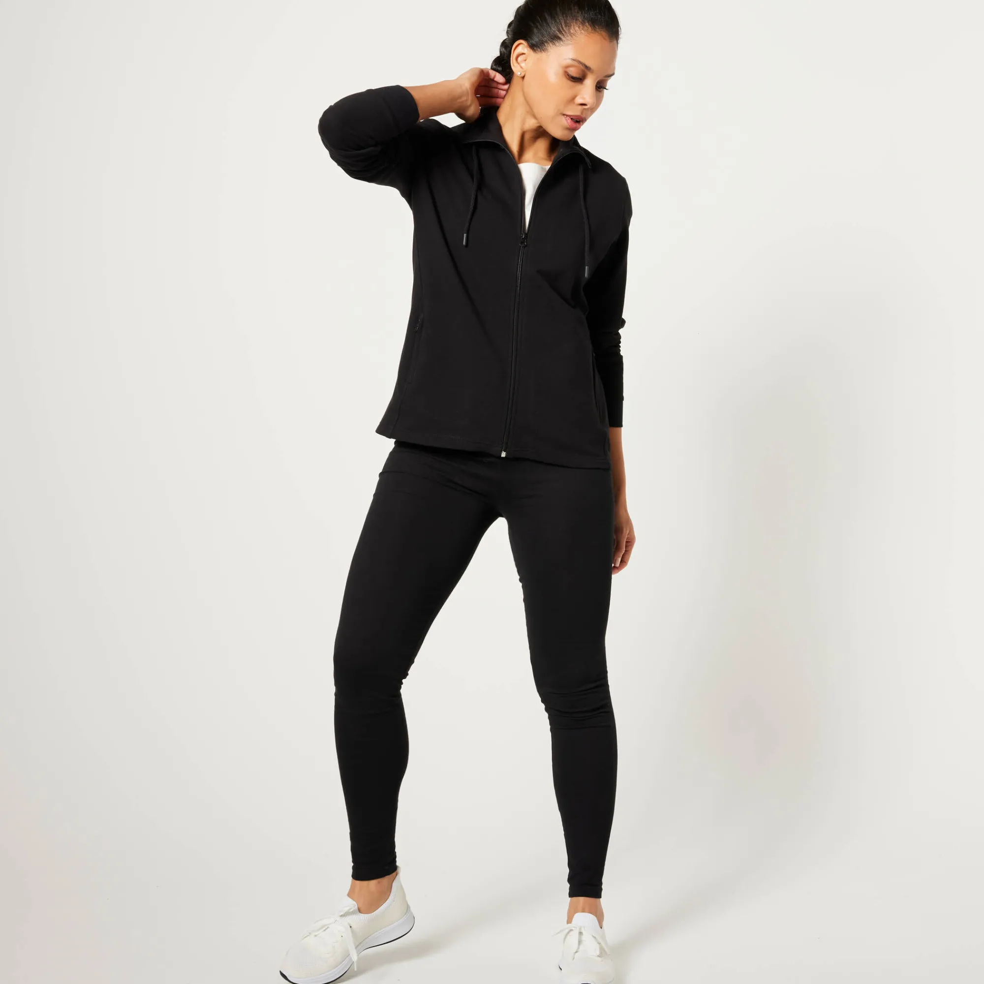Trui En Vest<Blancheporte Sweater met rits, opstaande kraag zwart