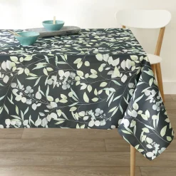 Tafellaken En Tafelloper<Blancheporte Tafellaken in polyester, met bladerenprint blauw