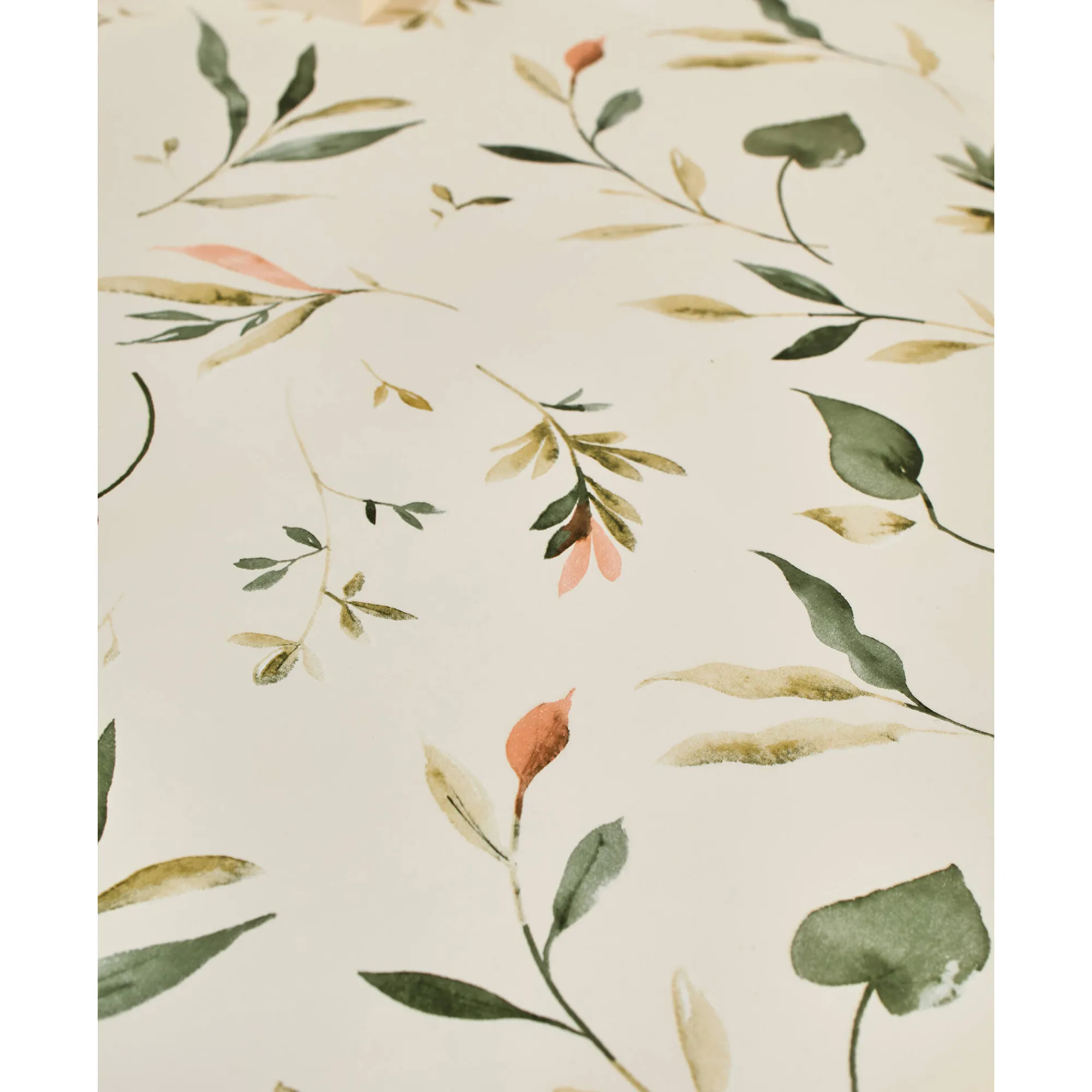 Tafelkleed<Blancheporte Tafellaken in toile cirée, met bloemenprint ecru / groen