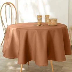 Tafellaken En Tafelloper<Blancheporte Tafellaken met linnenaspect karamel