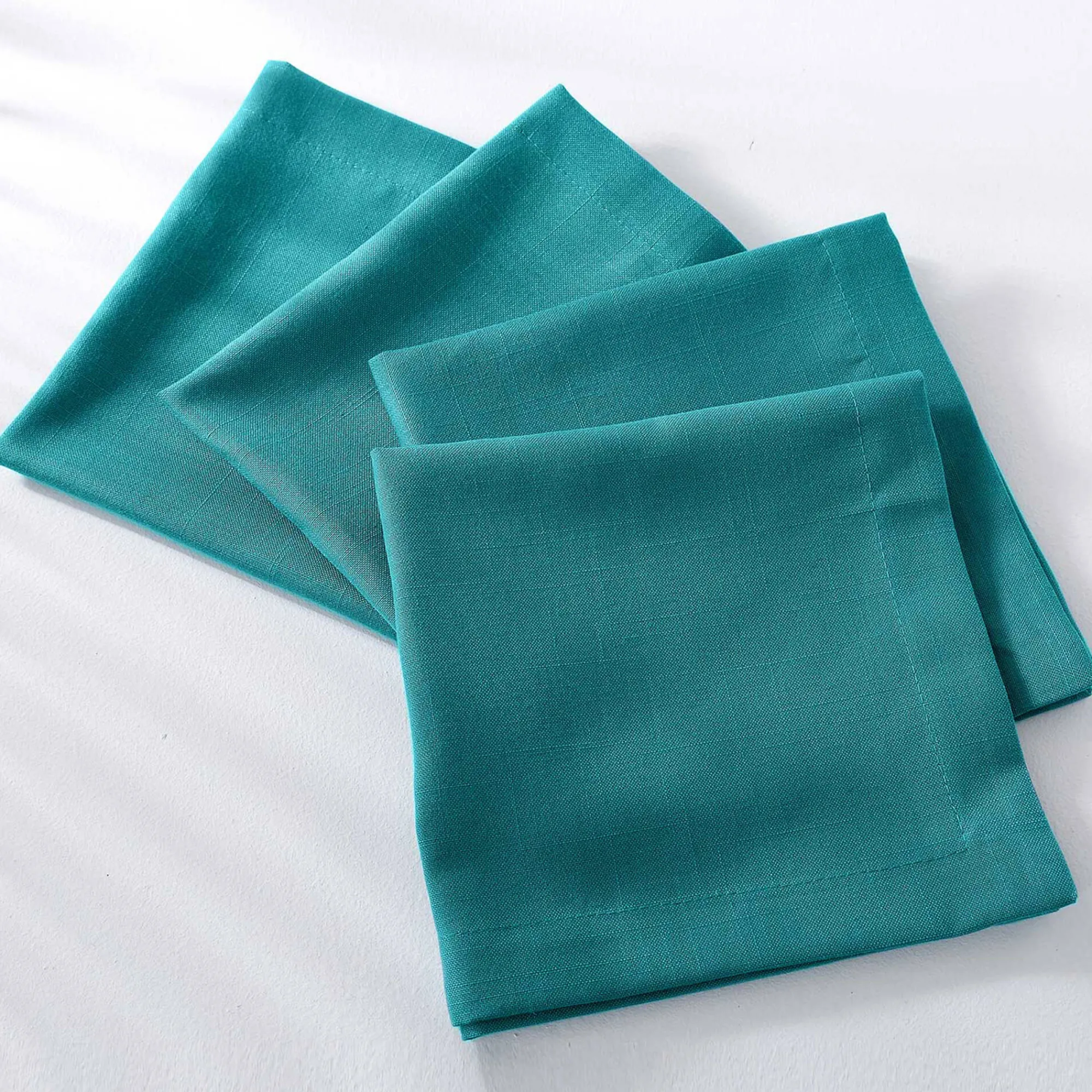 Tafellaken En Tafelloper<Blancheporte Tafellaken met linnenaspect eendenblauw