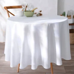 Tafellaken En Tafelloper<Blancheporte Tafellaken met linnenaspect wit