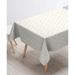 Feesttafel|Tafellaken En Tafelloper<Blancheporte Tafellaken met metallic geometrische motieven wit