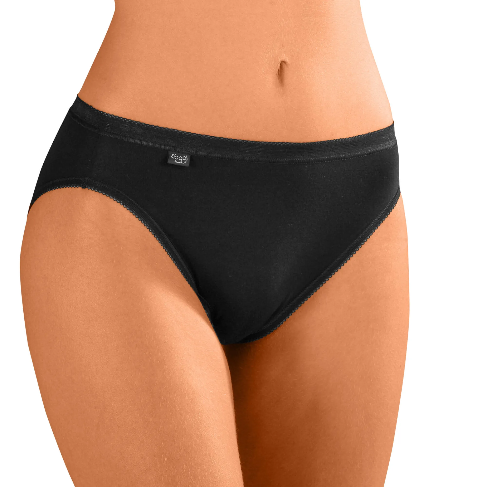 Slip En Shorty<Sloggi Taislip Basic - set van 3 zwart
