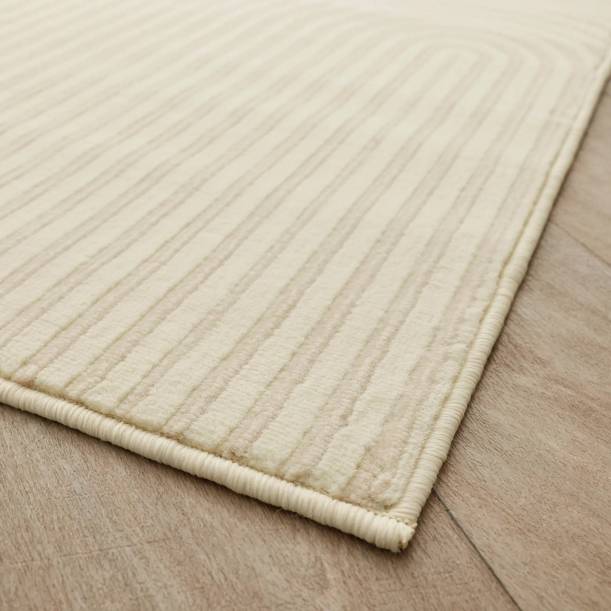 Tapijt<Blancheporte Tapijt met dubbel boogmotief ecru