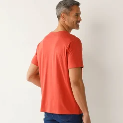 T-Shirt, Hemd En Polo<Blancheporte Tee-shirt col V manches courtes oranje
