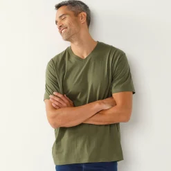 T-Shirt, Hemd En Polo<Blancheporte Tee-shirt col V manches courtes kaki