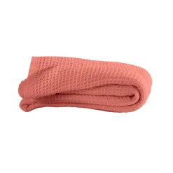 Deken<Blancheporte Temperatuurregelende deken in bijenraattricot terracotta