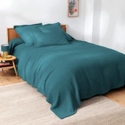 Deken<Blancheporte Temperatuurregelende deken in bijenraattricot cederhout