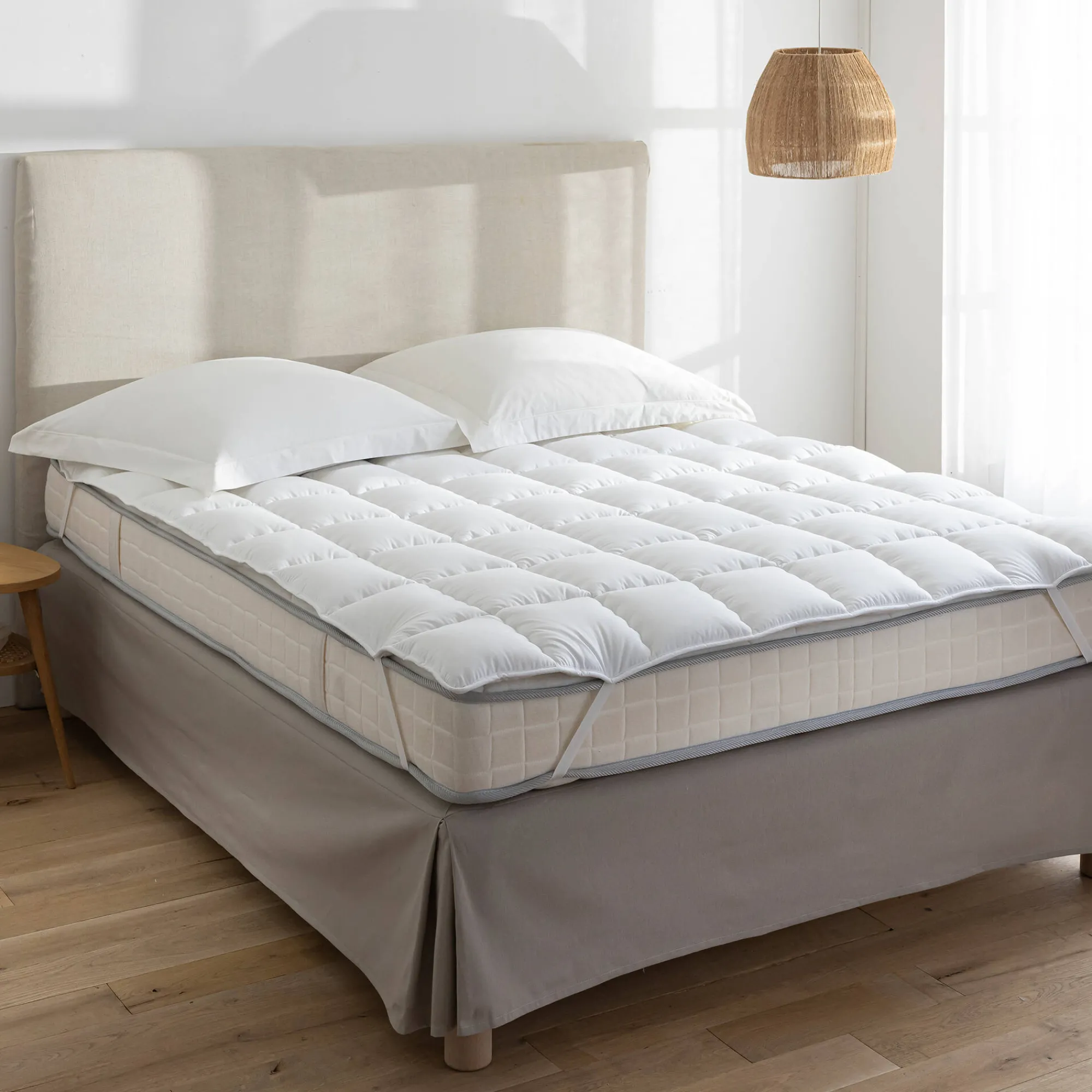 Topdekmatras<Blancheporte Temperatuurregulerende topdekmatras Outlast® 450g/m2 wit