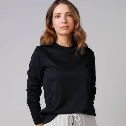 Thermisch Ondergoed<Blancheporte Thermisch T-shirt met opstaand kraagje - lange mouwen zwart
