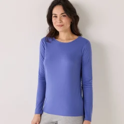 Thermisch Ondergoed<Blancheporte Thermisch T-shirt met ronde hals - lange mouwen jeansblauw