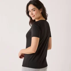 Thermisch Ondergoed<Blancheporte Thermisch T-shirt met ronde hals - korte mouwen zwart