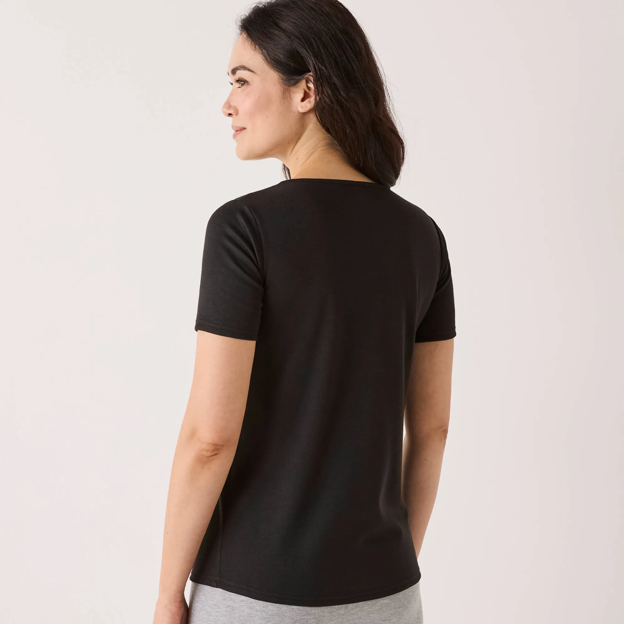 Thermisch Ondergoed<Blancheporte Thermisch T-shirt met ronde hals - korte mouwen zwart