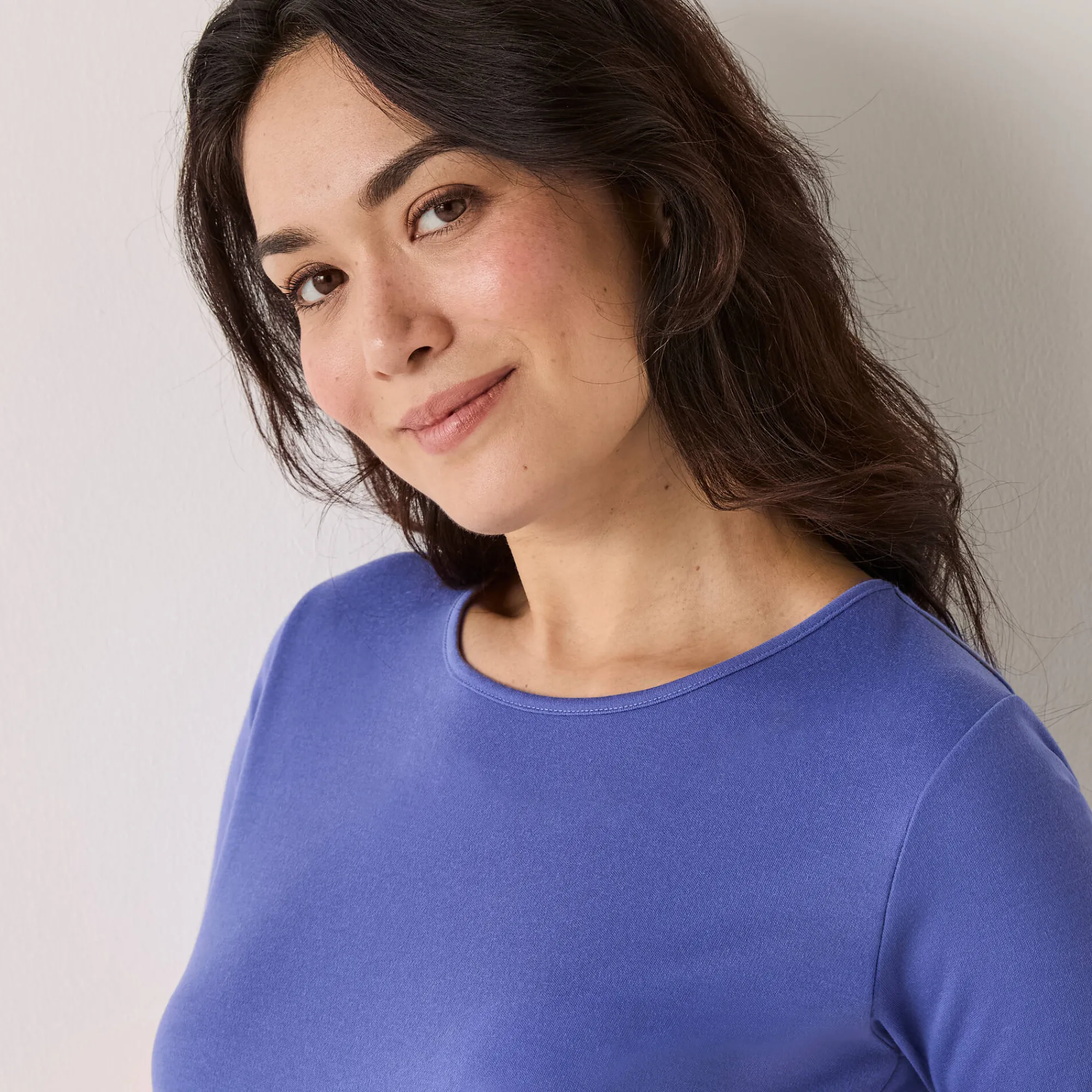 Thermisch Ondergoed<Blancheporte Thermisch T-shirt met ronde hals - korte mouwen jeansblauw
