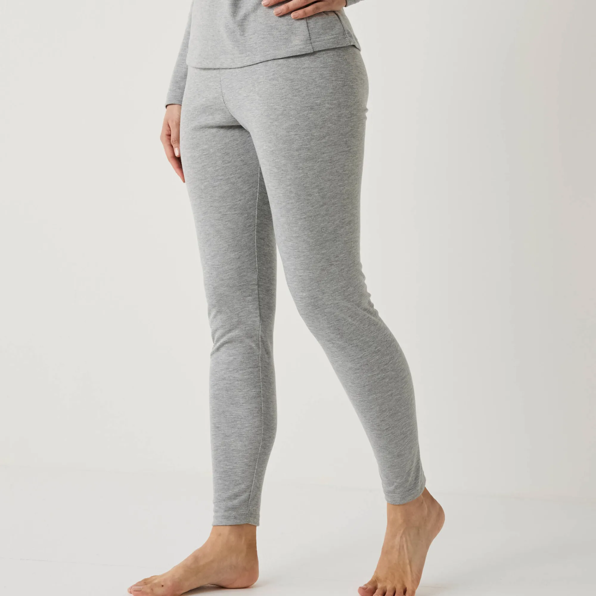Thermisch Ondergoed<Blancheporte Thermische legging - interlock chiné grijs