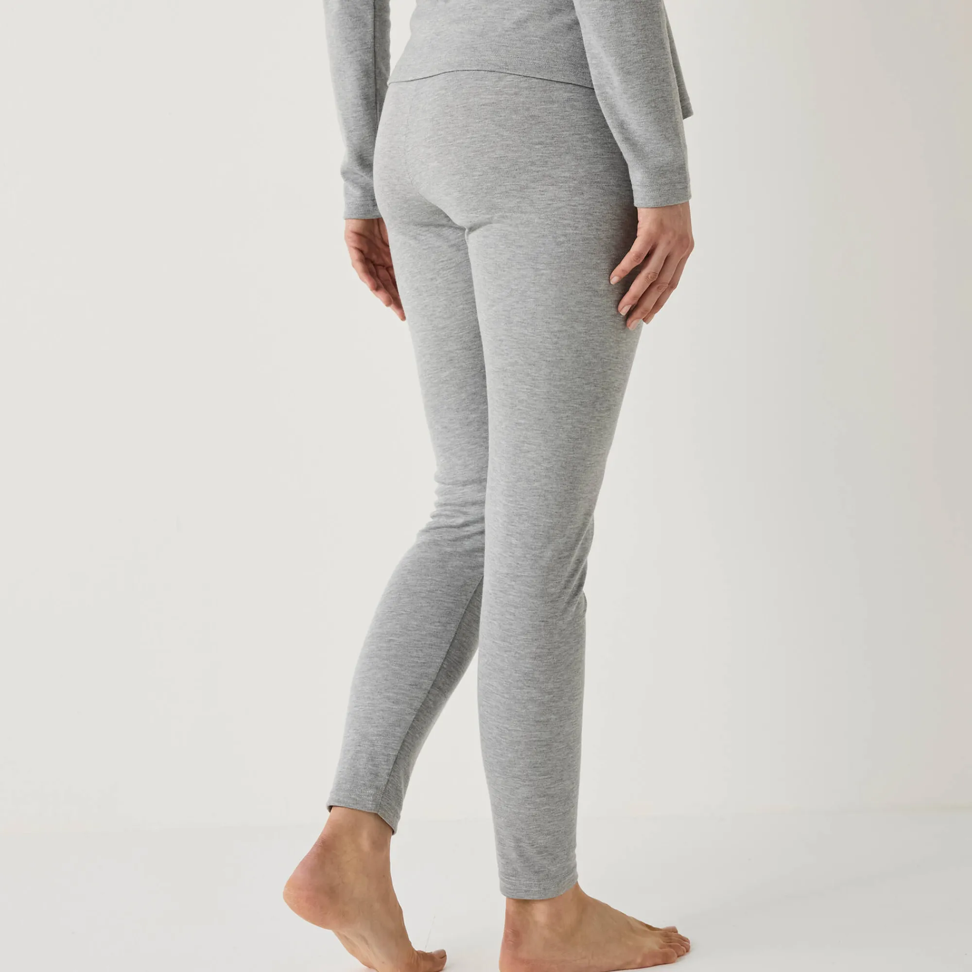 Thermisch Ondergoed<Blancheporte Thermische legging - interlock chiné grijs