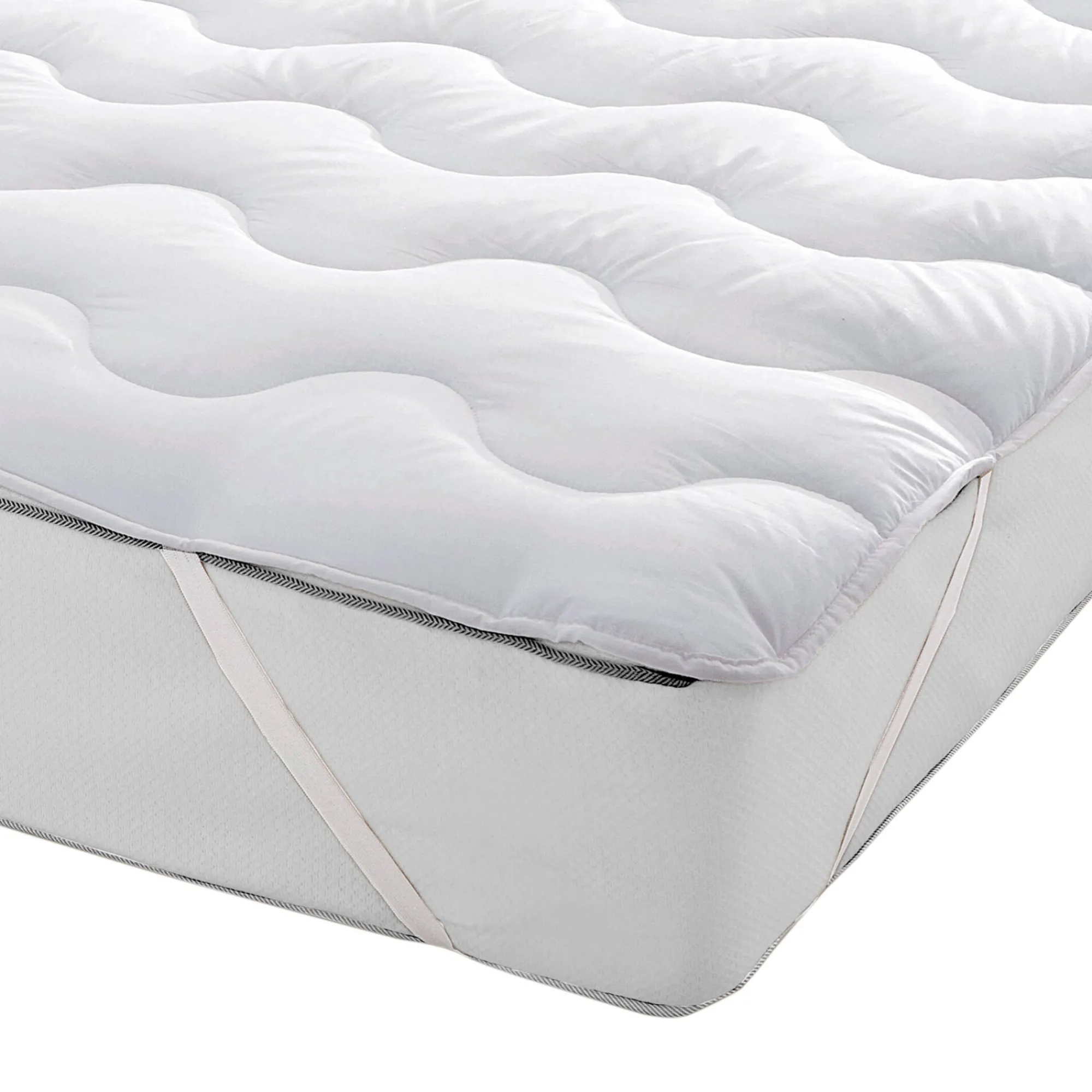 Topdekmatras<Blancheporte Topdekmatras Hollofil® Allerban® wit
