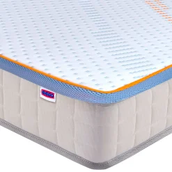 Topdekmatras<Dodo Topdekmatras in schuim van hoge kwaliteit, latexeffect wit