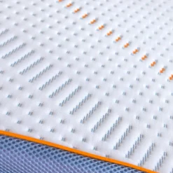 Topdekmatras<Dodo Topdekmatras in schuim van hoge kwaliteit, latexeffect wit