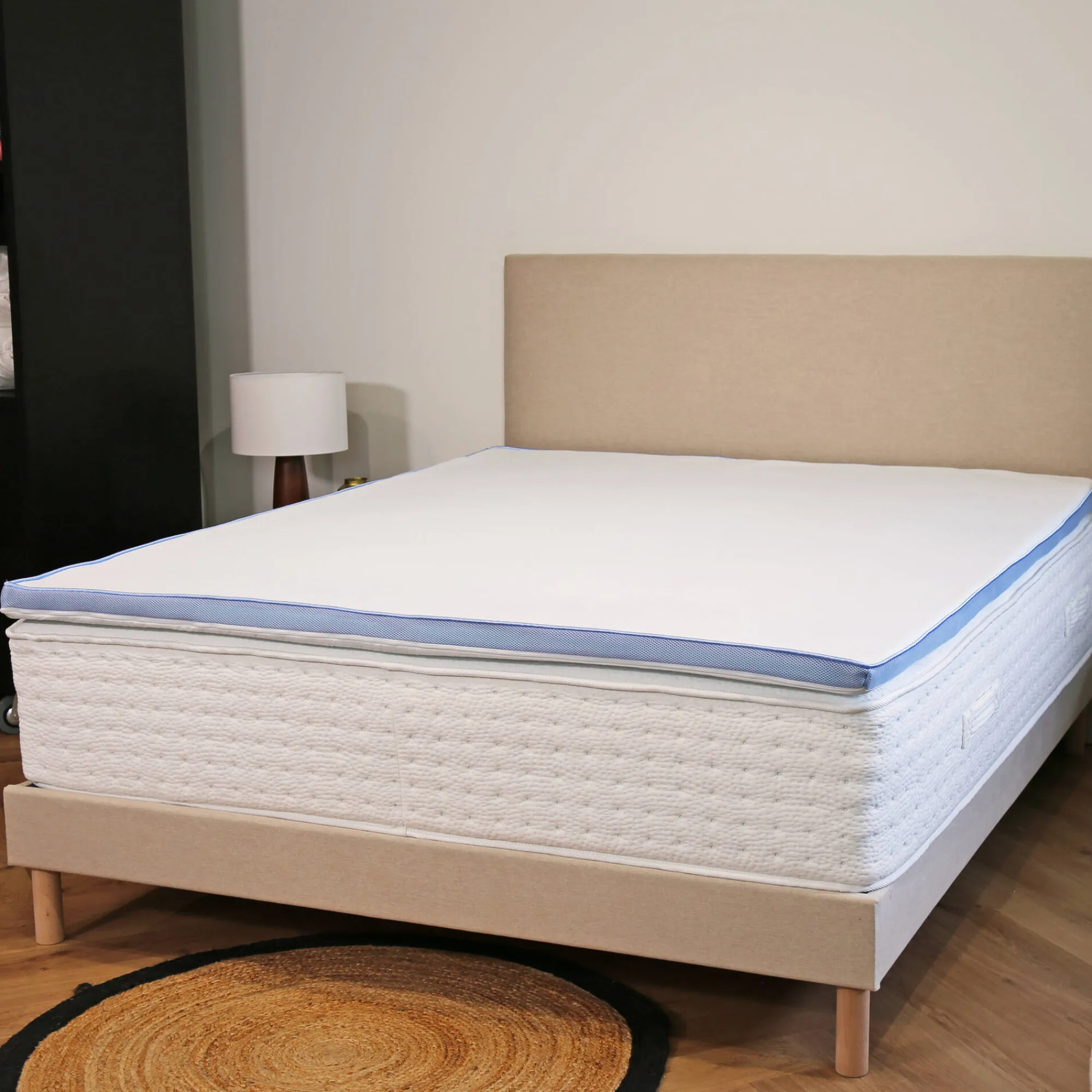 Topdekmatras<Dodo Topdekmatras voor fris gevoel, vormgeheugen wit