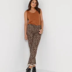 T-Shirt En Topje<Blancheporte Topje in glanstricot hazelnootbruin